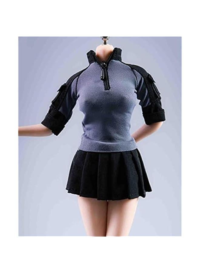 1/6 Scale Figure Doll Clothes, Top+Skirt, Outfit Costume for 12 inch Female Action Figure Phicen/TBLeague CM144(C)  - Image 1