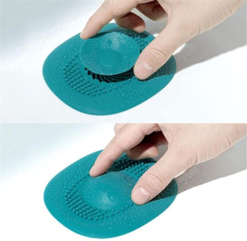 klarako Kitchen Sink Strainer, Mesh Silicone Sink Plug Drainer Filter, Anticlogging Filter Sink Plug Sewer for Kitchen Sink Floor Drain,Bathroom (Green) - Image 4
