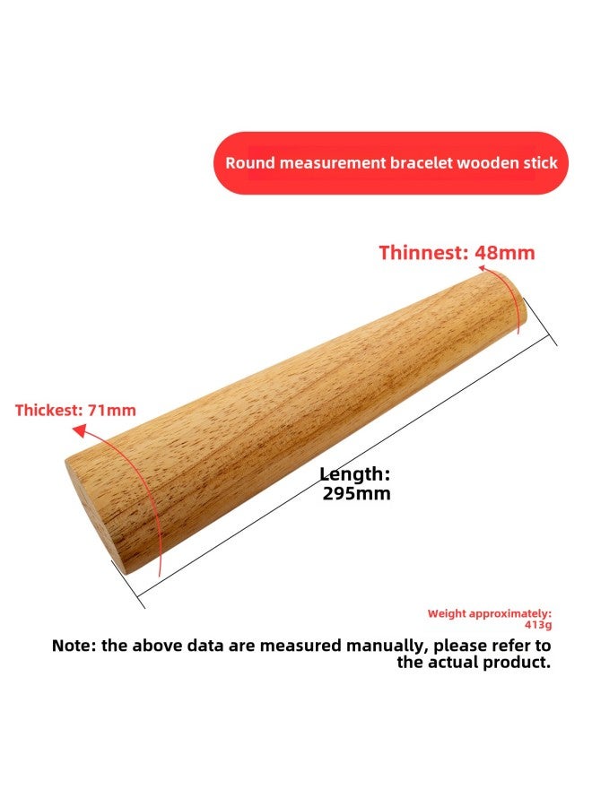 Plastic Bracelet Stick Bracelet Wooden Stick Measurement Wooden Stick Plastic Expansion Correction Repair Wrist Size Size Tool-Model:Oval Measuring Bracelet Wooden Stick  - Image 1