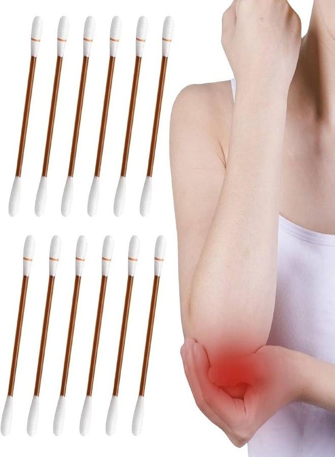 SHOPECOM 50 Pcs Cotton Iodine Swabs Individually Wrapped - Disposable Iodophor Swabsticks Medical Sanitary First Aid Kit Emergency Care Safety for Adult Kids - Image 1