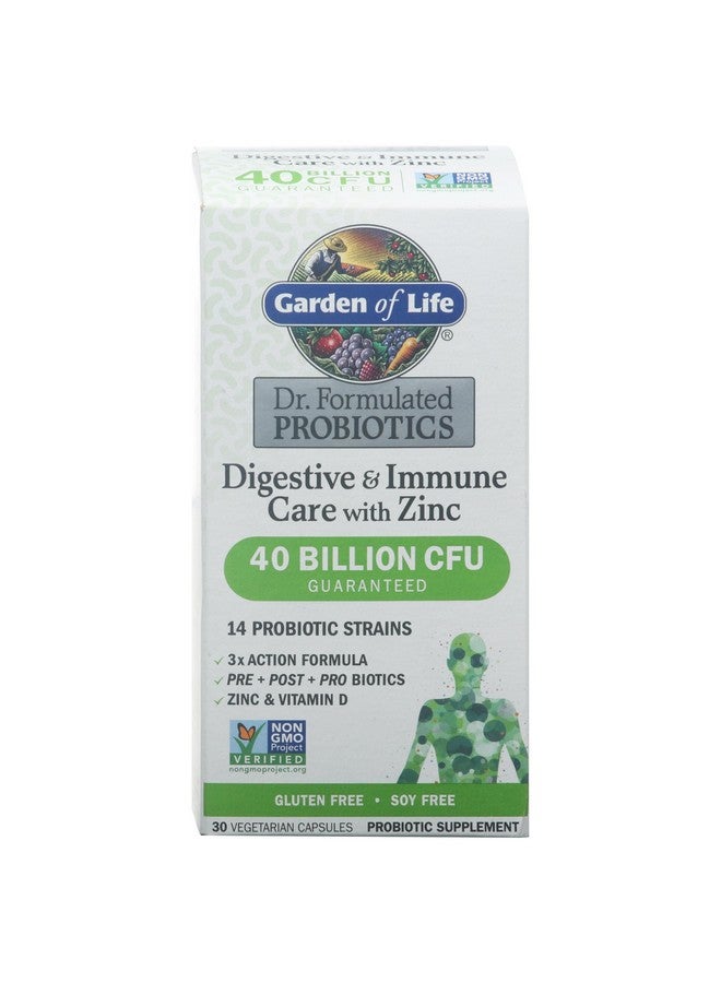 Garden of Life, DR. Formulated Probiotics Digestive & Immune Care with Zinc, 30 Count