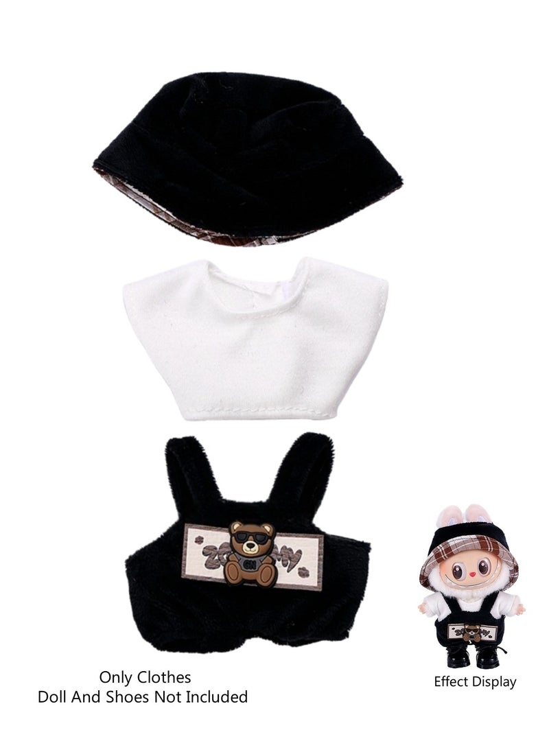 LABUBU 3-Piece Clothes for Labubu Outfit, Exquisite Accessories for Labubu,Cute Clothes Set for 17 cm Labubu Accessories,Labubu Clothes 