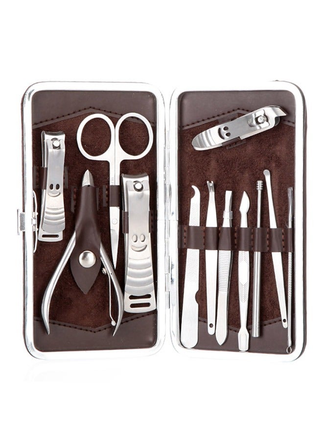 12 In 1 Professional Nail Clipper Set Silver - Image 1