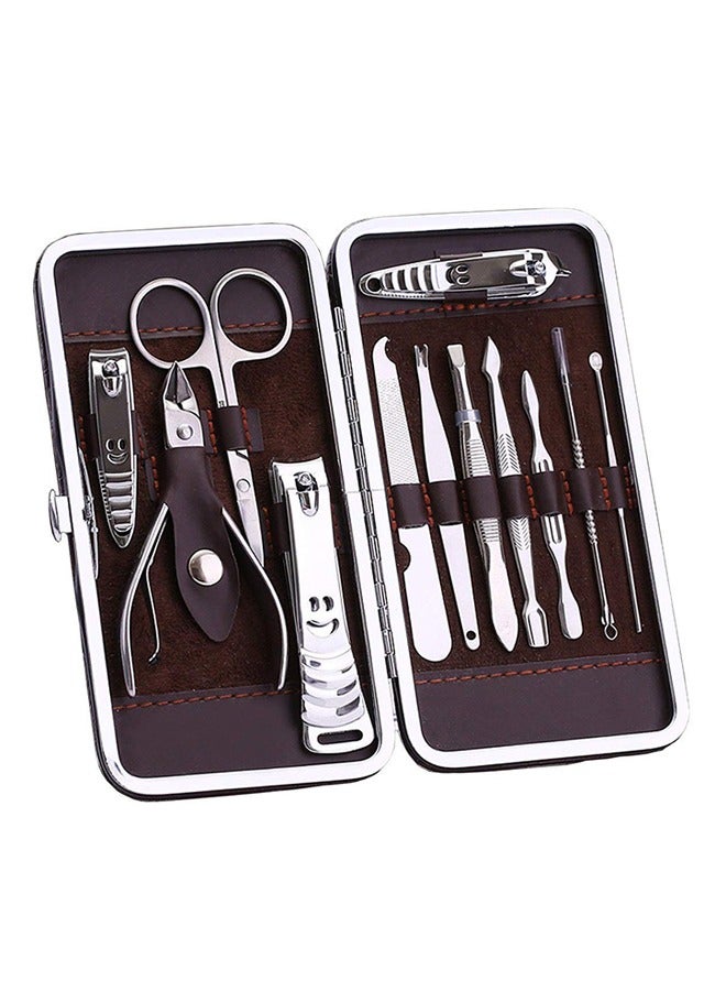 12 In 1 Professional Nail Clipper Set Silver - Image 3