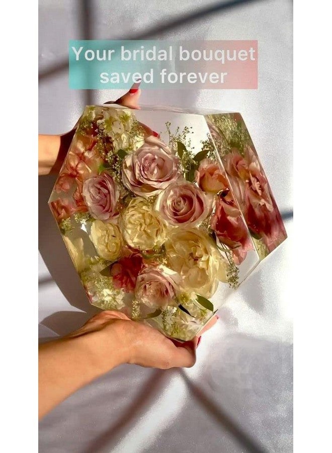 ARTOOL Hexagon Deep Casting Resin Art Mold Decorative DIY Flower Preservative Epoxy UV Resin Art Mould 6 Inch 2.1 Inch Depth Set of 1… - Image 5