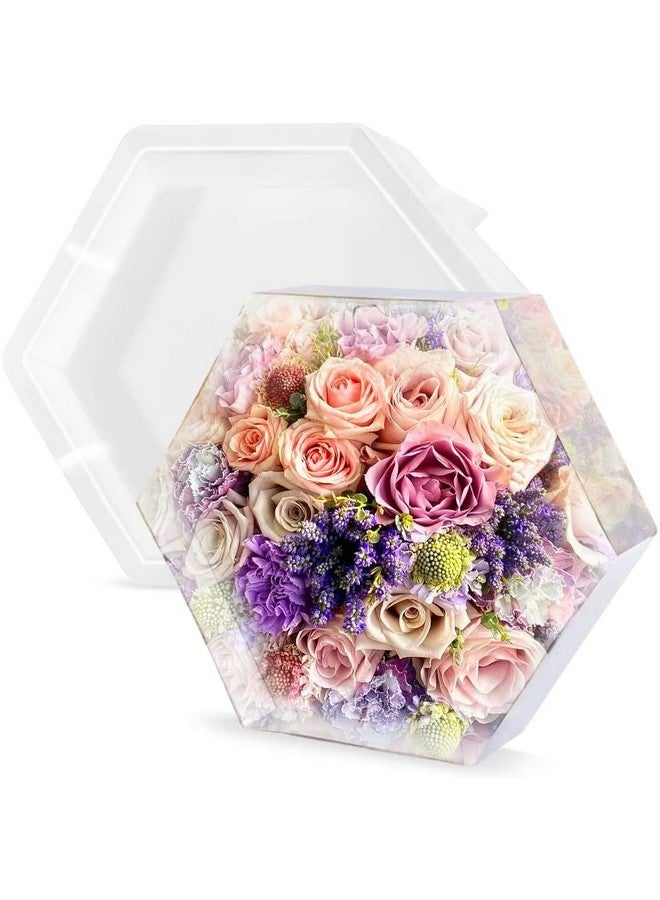 ARTOOL Hexagon Deep Casting Resin Art Mold Decorative DIY Flower Preservative Epoxy UV Resin Art Mould 6 Inch 2.1 Inch Depth Set of 1… - Image 1