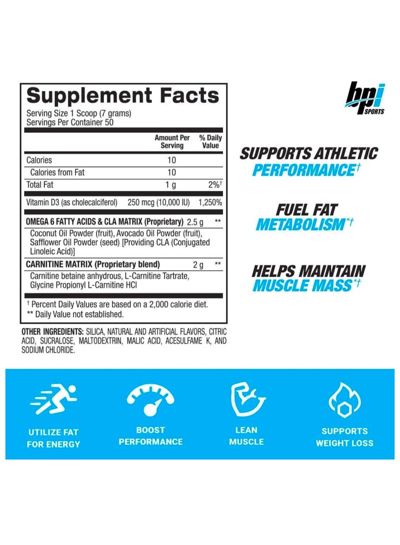 BPI SPORTS CLA CARNITINE OMEGA 6 FATTY ACID Rainbow Ice 50 SERVINGS - Image 3