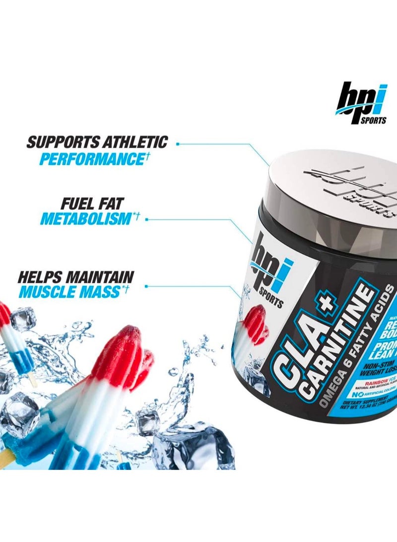 BPI SPORTS CLA CARNITINE OMEGA 6 FATTY ACID Rainbow Ice 50 SERVINGS - Image 2