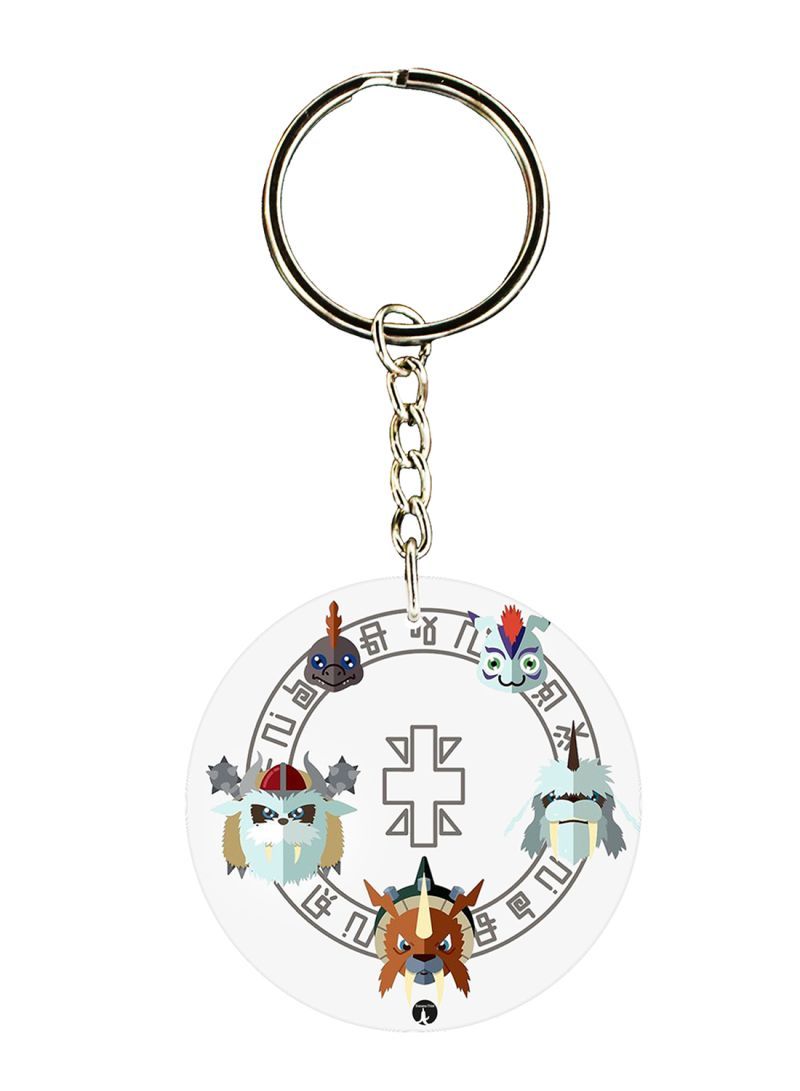 RKN Anime Digimon Printed Keychain