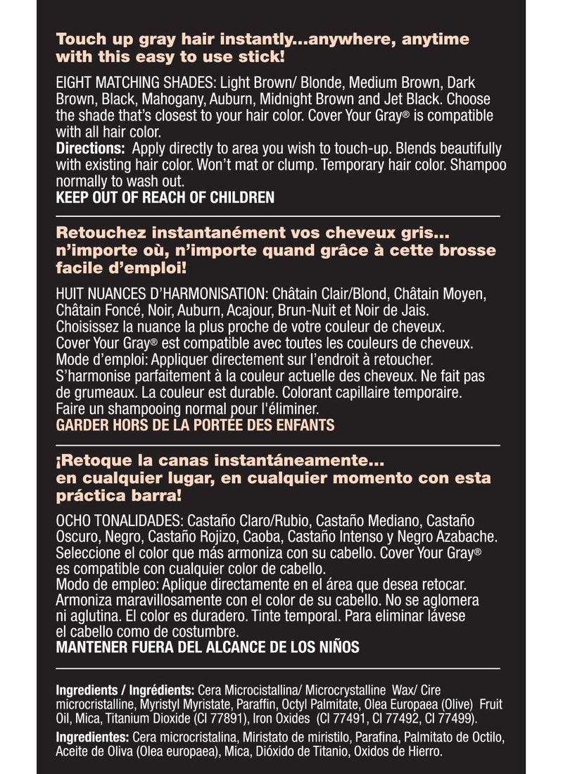 Cover Your Gray Hair Color Touch Up Stick - Black - Image 2