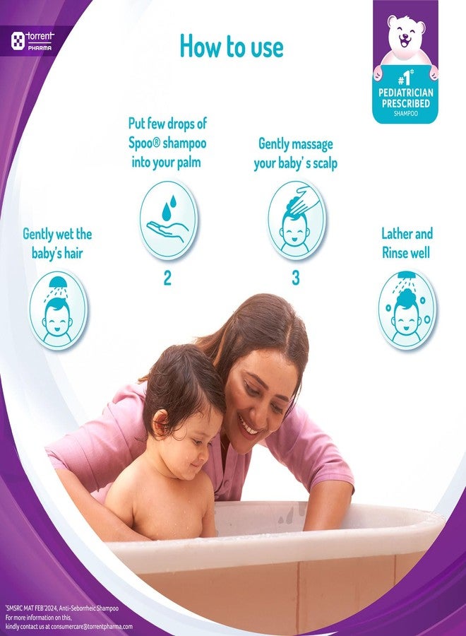 Spoo No-Tear Formula baby shampoo 125ml from Tedibar Family + Tedibar Moisturising Baby Bathing Bar 75g - By Torrent Pharma - Image 3