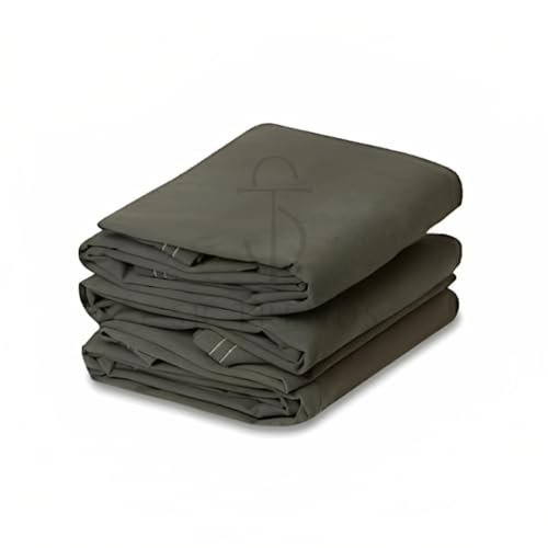SR TRENDS™ Heavy Duty Tarpaulin 1200GSM Canvas - Commercial Canvas TIRPAL Waterproof- 100% Waterproof Resistance Military Grade- UV Resistant TARP, RUSTPROOF Reinforced Eyelets (Grey, 6 x 6 FT) - Image 1