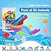 LOKIPA Counting Ocean Animal Toys Color Sorting Set Ocean Animal Matching Game with Rainbow Sorting Cups Learning Activities Educational Sensory Toys for Toddlers Kids Ages 3 Years and Up - Image 4