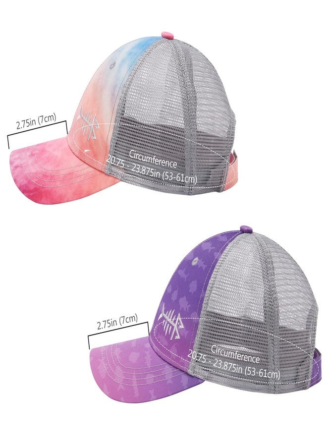 BASSDASH 2 Pack Altimate Fishing Hunting Hat Mesh Back for Men Women Adjustable Baseball Trucker Cap Camo Blaze Orange - Image 3