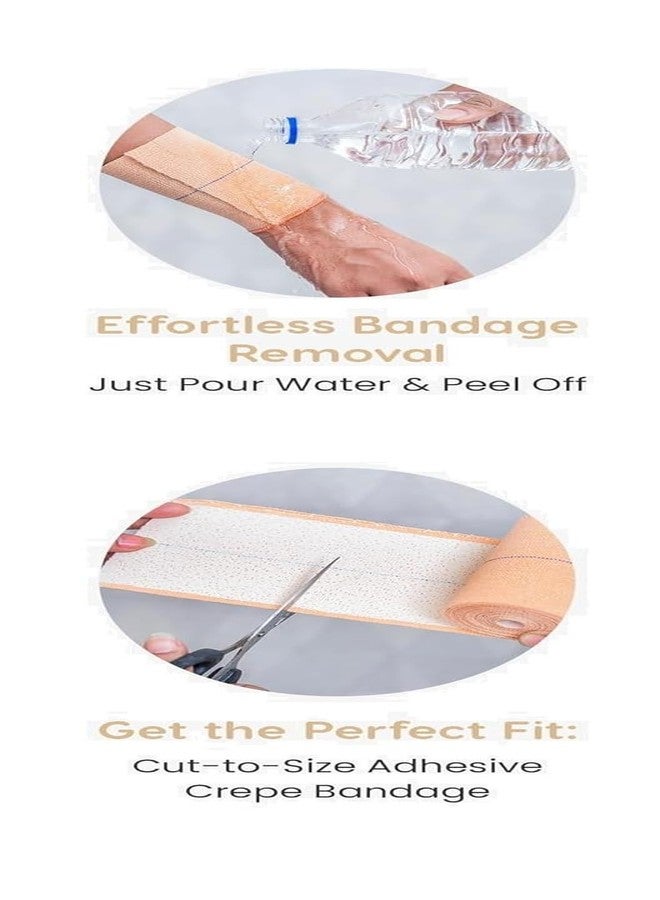 Rexez Cotton Elastic Adhesive Bandage - 10 cm x 1 Meter | High Compression Support for Sports Injuries, Sprains & Strains | Breathable Skin-Friendly Medical Tape - Pack of 1 - Image 4