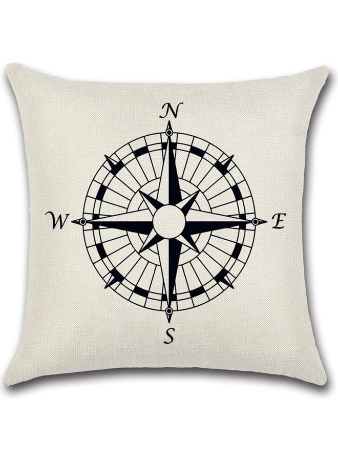 نيبمينينت غطاء وسادة زينة بطبعة بوصلة . متعدد الألوان