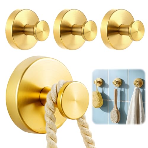 awrose 4 Packs Suction Cup Hooks for Shower, Heavy-Duty Wreath Hangers for Front Door, No Drill Glass Door Shower Suction Hooks No Damage for Walls Bathroom Kitchen Window Mirror Tile Towel Coat Robe Loofah - Image 1