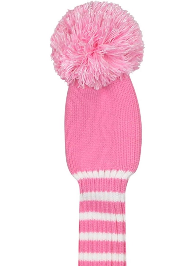 AIWANTO Pom Pom Golf Club Head Covers – Set of 3 Knit Covers for Driver, Fairway Wood & Hybrid | Soft Protective Headcovers for Youth & Unisex - Image 4