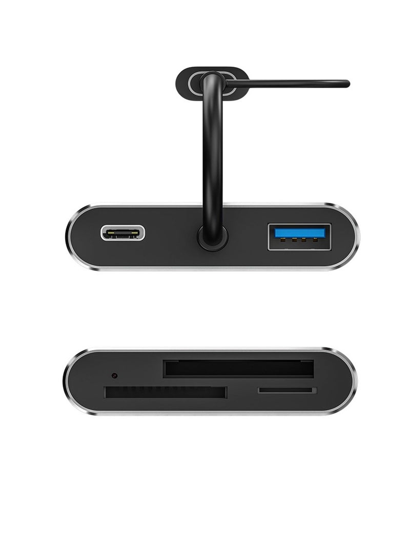 KASTWAVE 5-IN-1 XQD Card Reader USB C, SD/TF Dual-Slot Multiport External Card Reader USB Hub Compatible for Type-C Laptop, Support Windows/Mac OS/Android (10Gbps) - Image 5