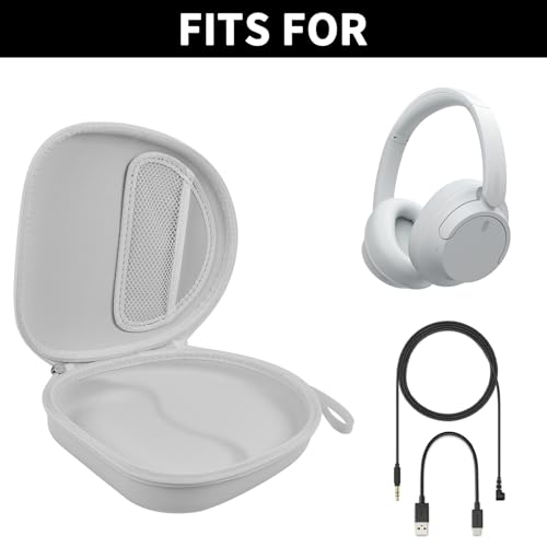 PAIYULE Case Compatible with Sony WH-CH720N WH-CH520 WH-1000XM4 Noise Canceling Wireless Headphones Bluetooth Over The Ear Headset, Carrying Storage for JBL Tune 720BT 510BT (Box Only) (White) - Image 2
