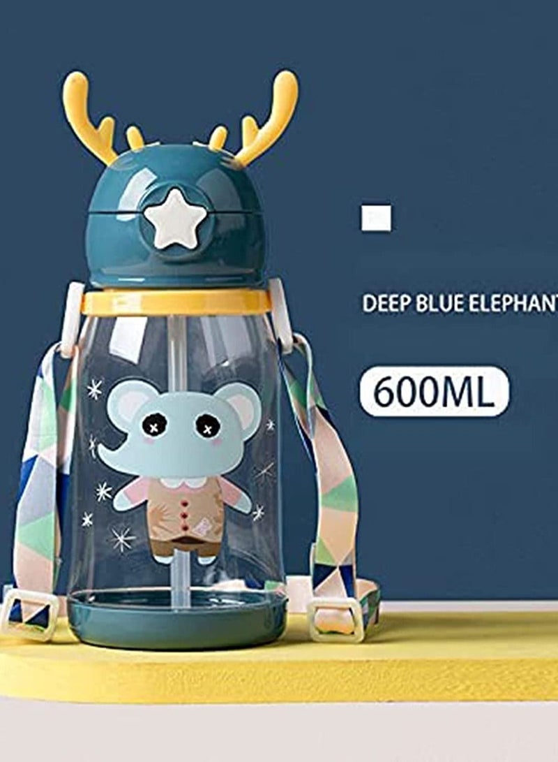 كاست ويف كوب سيبي للأطفال ، كوب قرون المتعلم ، فوهة سيليكون ناعمة ، كوب مضاد للتسرب للأطفال الصغار مع حزام كتف ، مناسب للأطفال الأكبر من 6 أشهر ، خالٍ من مادة BPA ، عبوة من قطعتين باللونين الأزرق والأخضر - Image 5