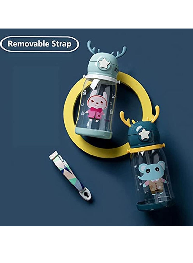 كاست ويف كوب سيبي للأطفال ، كوب قرون المتعلم ، فوهة سيليكون ناعمة ، كوب مضاد للتسرب للأطفال الصغار مع حزام كتف ، مناسب للأطفال الأكبر من 6 أشهر ، خالٍ من مادة BPA ، عبوة من قطعتين باللونين الأزرق والأخضر - Image 3