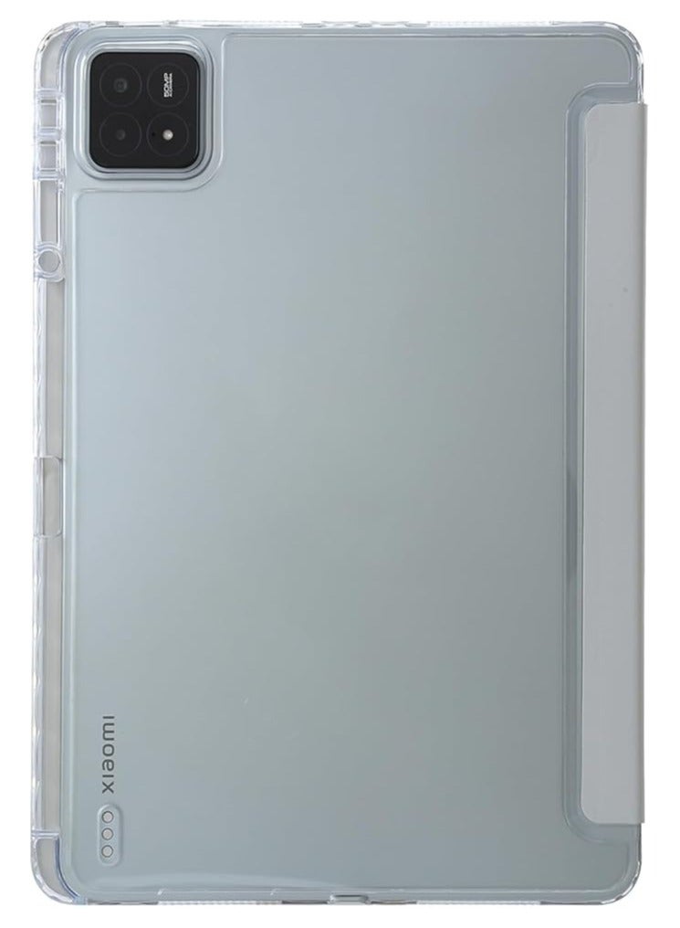 General Case Compatible with Xiaomi Pad 6S Pro 12.4 inch with Multi-angle Stand, Acrylic Transparent Shockproof Protective Cover with Pen Slot Cover for Xiaomi Pad 6S Pro  - Image 3