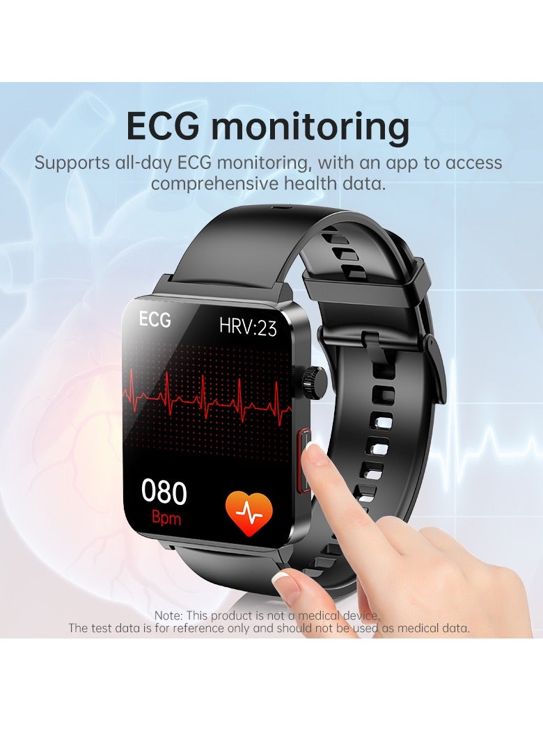 KS03PRO Smartwatch 1.96 Inch Colour Touch Screen Bluetooth Call ECG HRV Remote Care Android 8.0 Apple 11 250mAh Bluetooth 5.3  - Image 4
