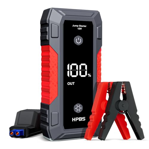 HPBS H50 Jump Starter - 5000A Jump Starter Battery Pack for Up to 10.0L Gas and 8.0L Diesel Engines, 12V Portable Car Battery Jump Starter Box with 3.0" LCD Display - Image 1