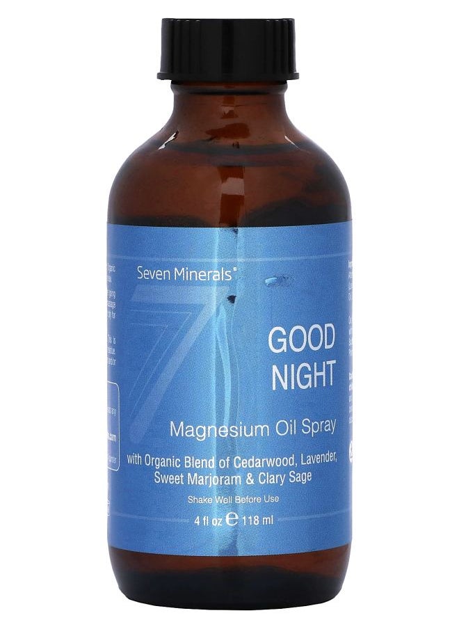 Seven Minerals - Good Night Magnesium Oil Spray 4 fl oz (118 ml) - Image 1