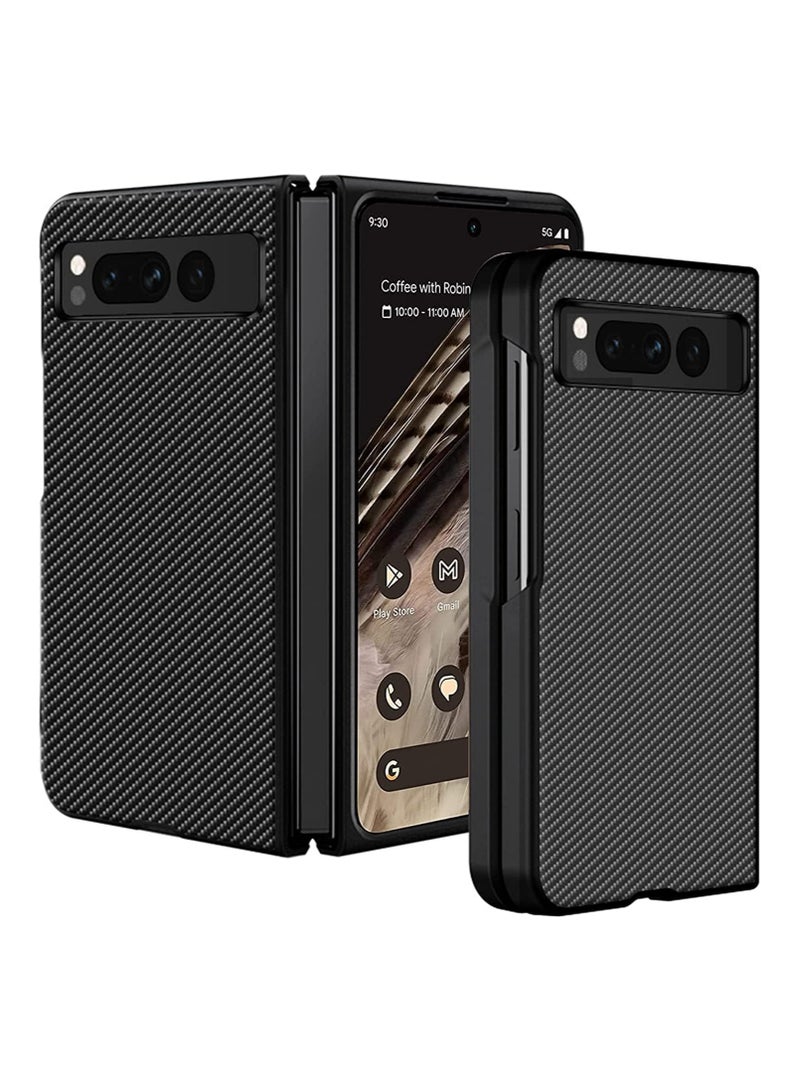 general Compatible with Google Pixel Fold Case, PC + PU Carbon Fiber Pattern 【Ultra-Thin Lightweight】 【Anti-Fingerprint Heat Dissipation】 Anti-Scratch Protector Bumper Case - Image 1
