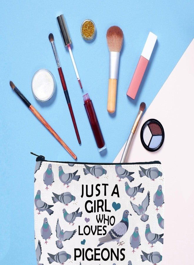 Gzrlyf Pigeon Makeup Bag Pigeon Lover Gift Pigeon Themed Gifts Pigeon Cosmetic Bag Gift For Pigeon Lover (JUST PigeonMB13) - Image 2