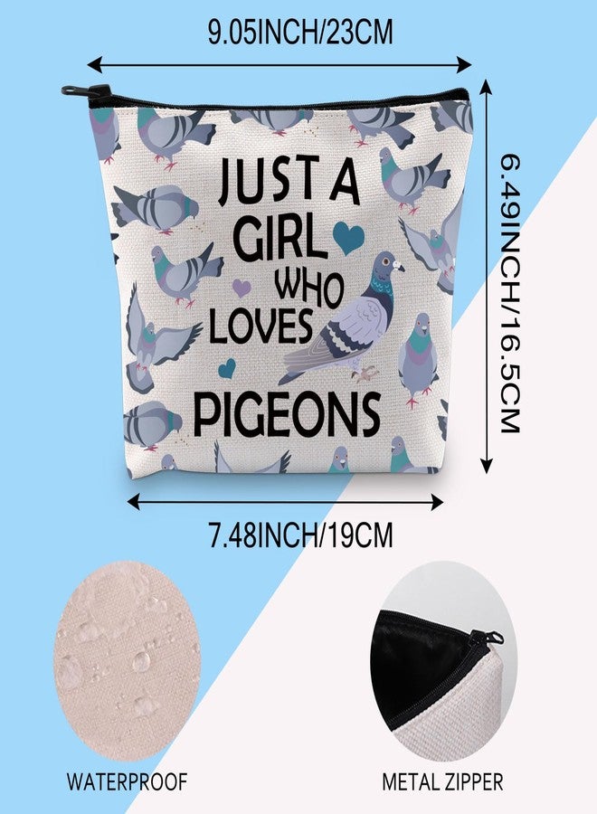 Gzrlyf Pigeon Makeup Bag Pigeon Lover Gift Pigeon Themed Gifts Pigeon Cosmetic Bag Gift For Pigeon Lover (JUST PigeonMB13) - Image 3