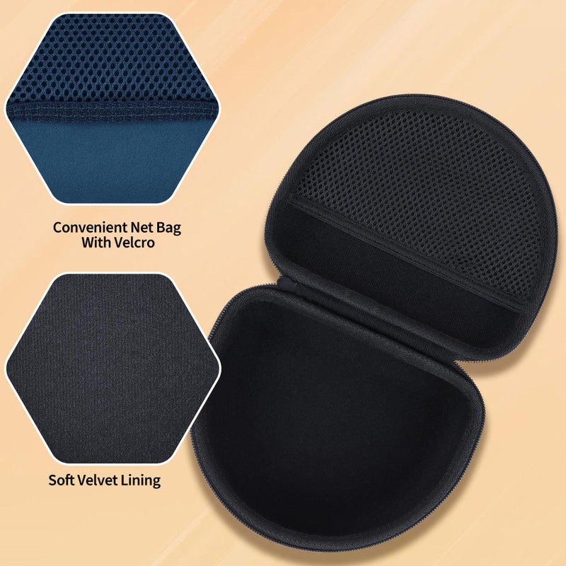RIYADAone Hard Case Replacement for Skullcandy Hesh Evo/Hesh ANC/Crusher ANC 2/Crusher Evo/Riff 2/Riff Bluetooth Wireless Headphones (Black Case) - Image 4