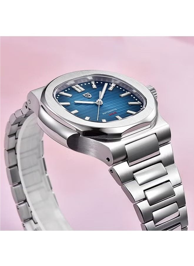 PAGANI DESIGN Men's Automatic Watch Waterproof 100 Meters Men's leisure Sports Mechanical Watch Dark Blue  - Image 3