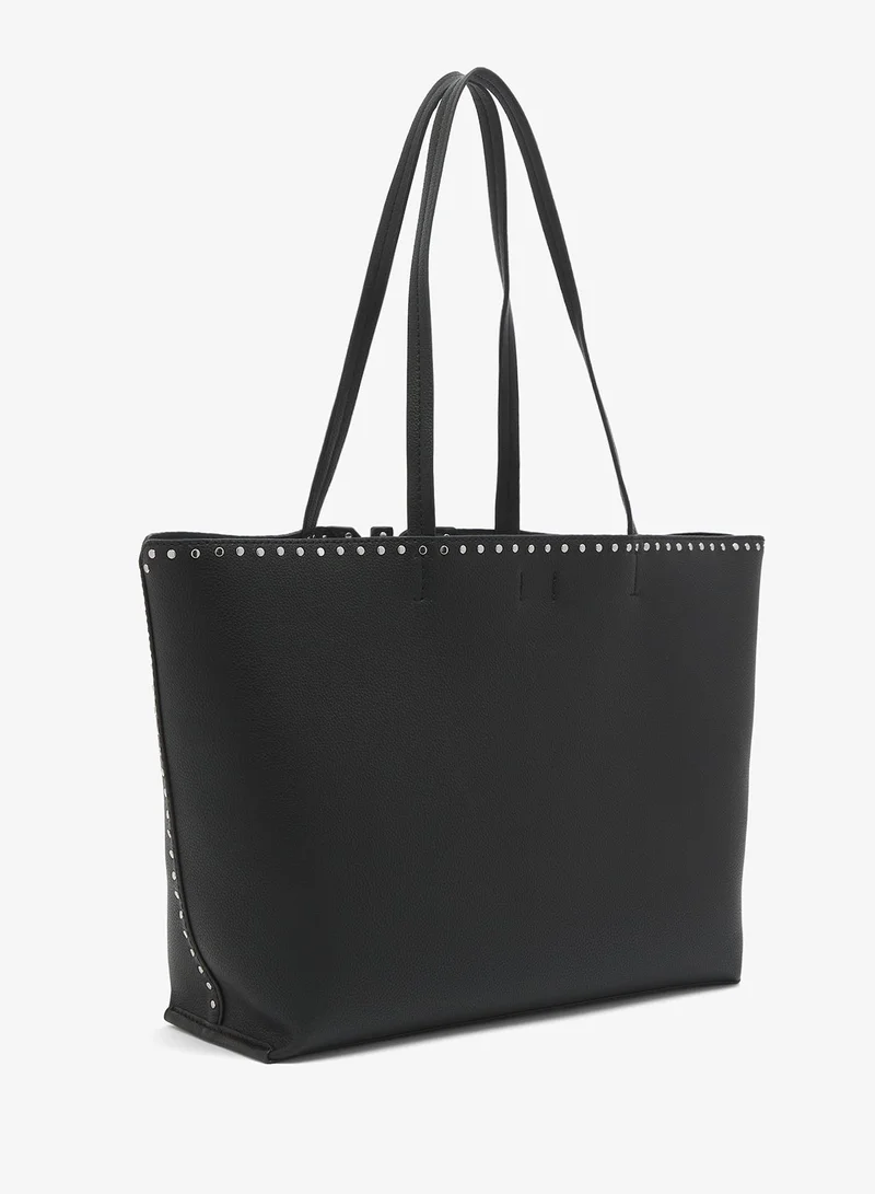 DKNY BLACK/SILVER Casual Nicole Tote for Women | Best Price UAE