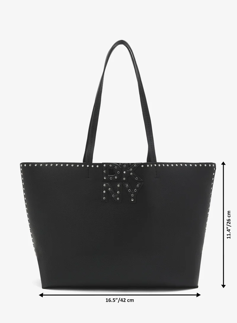 DKNY BLACK/SILVER Casual Nicole Tote for Women | Best Price UAE