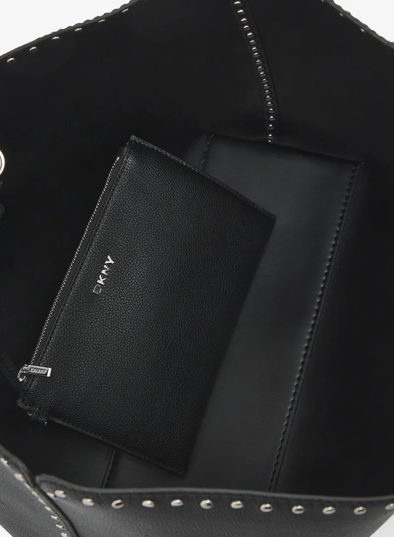 DKNY BLACK/SILVER Casual Nicole Tote for Women | Best Price UAE