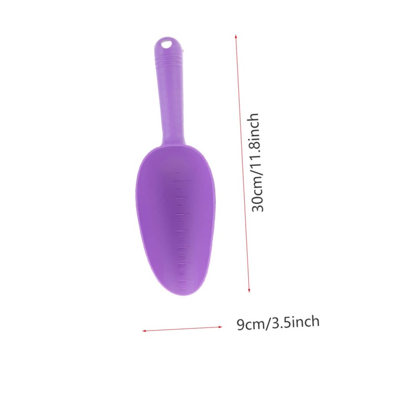 2 Pack Plastic Soil Shovel with Scale Lightweight Ergonomic Gardening Tool for Indoor Outdoor Planting - Image 3