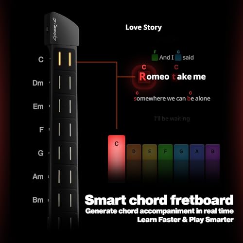 CYBER-G Enya CYBER-G Stringless Smart Guitar,Portable Foldable Travel Guitar with App-Controlled Chords,Hundreds of Instrument Sounds, Built-In Speaker & Drum Machine,Quick-Learn for Adults/Beginners - Image 4