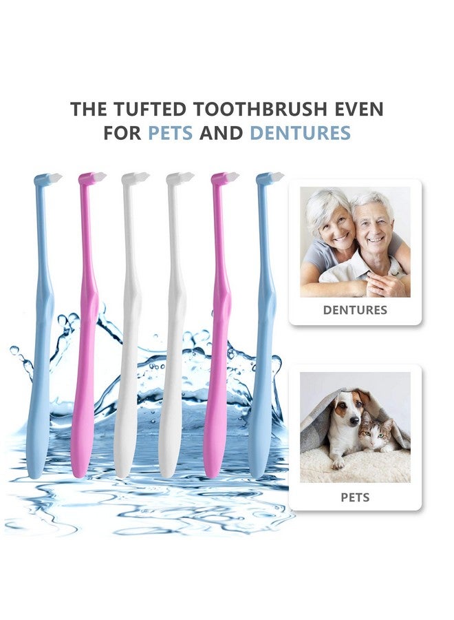 LOVEWEE End-Tuft Tapered Trim Toothbrush, 6 PCS Tufted Toothbrush Interspace Brush Wisdom Gap Toothbrush for Orthodontic Braces Bridges Line and Detail Cleaning - Image 5
