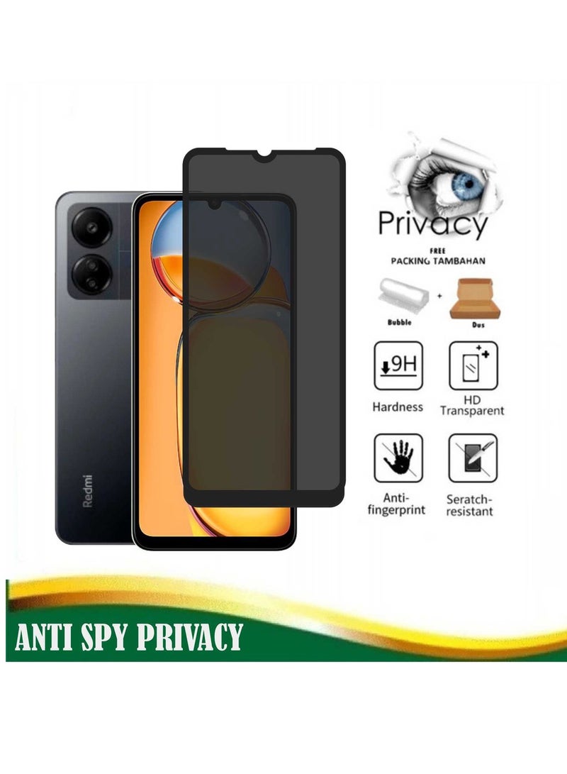Xiaomi Redmi 13C Privacy Tempered Glass Screen Protector