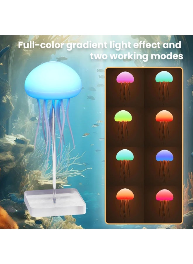 ACLIX Jellyfish Lamp LED Fantasy Jellyfish Light RGB Gradient Voice Control Jellyfish Mood Lamp with Dancing Tentacles for Kids Bedrooms Living Room Decorative Atmosphere Lighting - Image 3