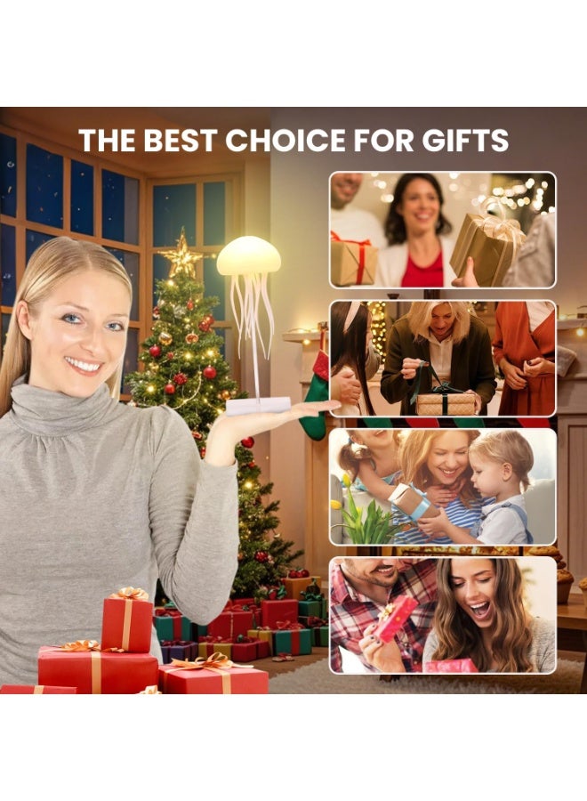 ACLIX Jellyfish Lamp LED Fantasy Jellyfish Light RGB Gradient Voice Control Jellyfish Mood Lamp with Dancing Tentacles for Kids Bedrooms Living Room Decorative Atmosphere Lighting - Image 2