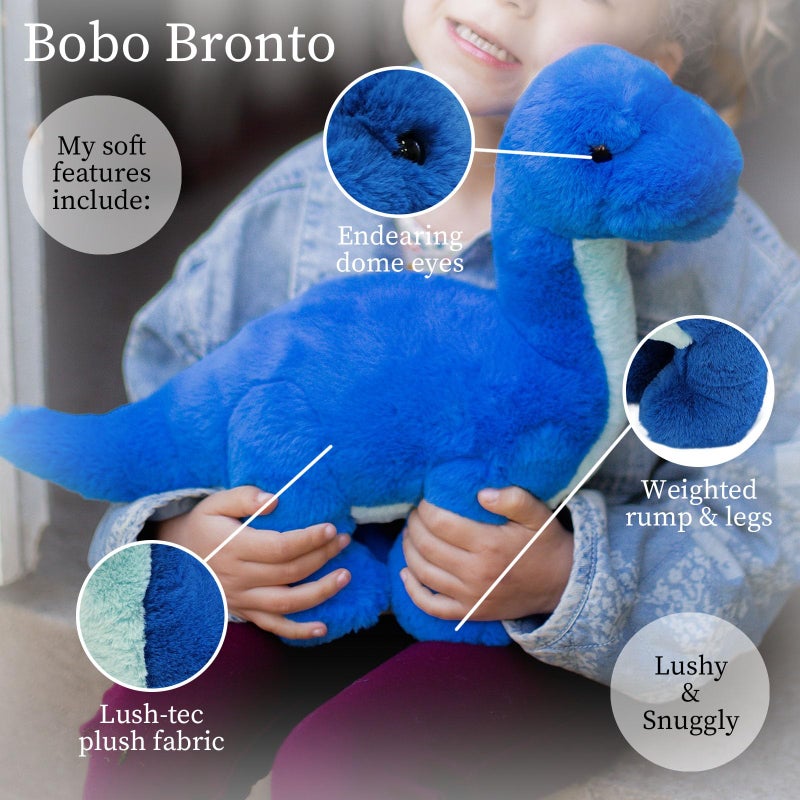 World's Softest Plush Stuffed Animal for Baby, Toddler, Kids, Adults - Adorable Toy Made from Kid-Friendly, Quality Materials - Lushee Bobo Bronto, 16" - Image 3