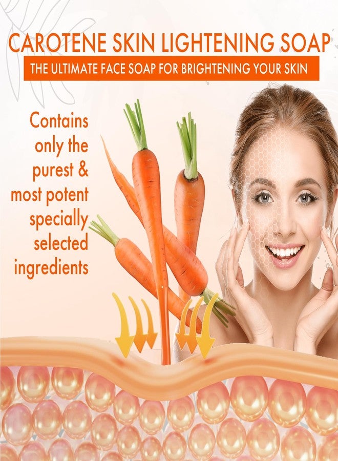 Natrulo Carrot Soap for Skin Brightening - Natural Carrot Soap Bar for Spots on Face, Body, Neck, Underarm - Carotene Reduces Acne, Brightens Spots, & Evens Skin Tone - Kojic Acid Glow Bar Made in USA - Image 4