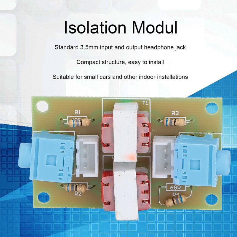 XH M372 3.5mm Audio Ground Loop Noise Isolator Module Stereo Sound Filter Current Reduction - Image 3