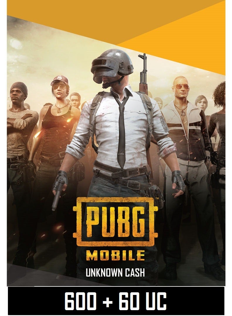 PUBG Mobile 600 with 60 UC Global Digital Code (Delivery via SMS/WhatsApp) - Image 1