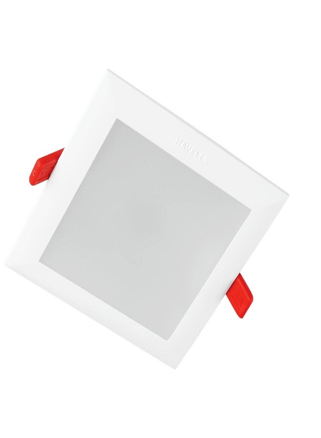 مصباح هافيلز LED مربع غائر بقوة 10 واط | أبيض محايد | خفيف الوزن | موفر للطاقة | حماية من زيادة التيار حتى 3 كيلو فولت | إضاءة سقفية ممتازة للمنزل والمكتب | معتمد من BIS | عبوة من قطعة واحدة