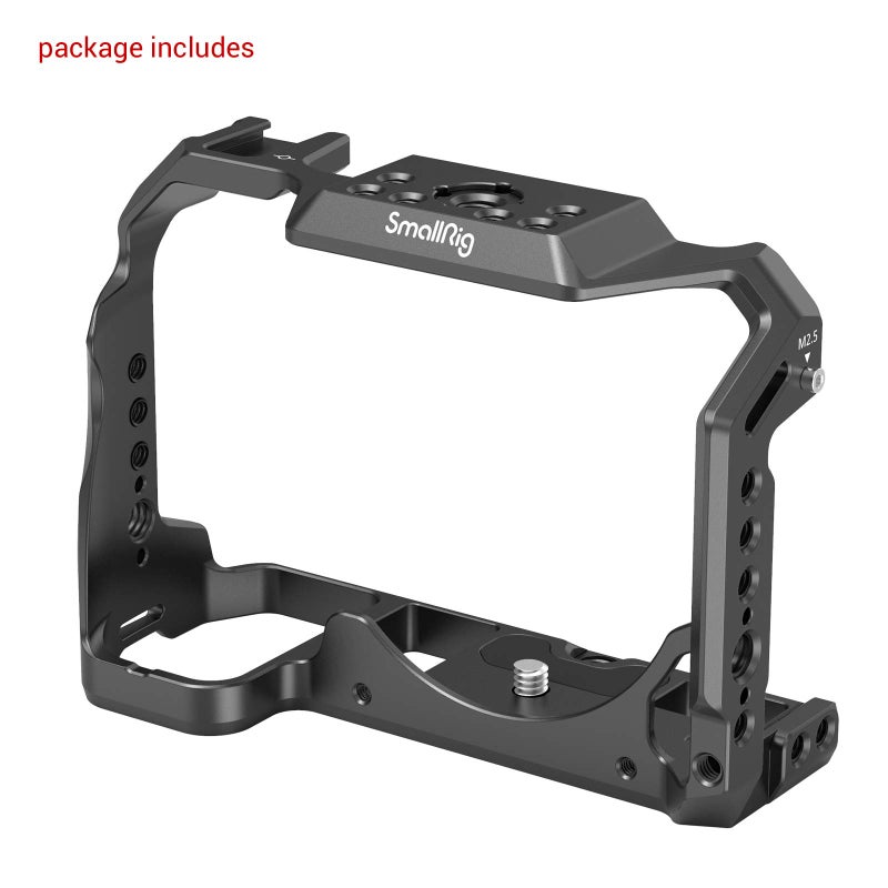 SmallRig Aluminum Alloy Cage for Nikon Z5 / Z6 / Z7 / Z6II / Z7II Camera with Built-in NATO Rail and Cold Shoe Mount for Microphone and Light 2926 - Image 3